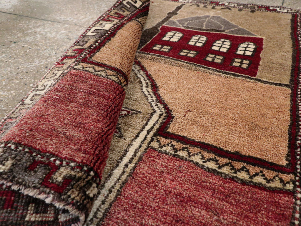 Vintage Turkish Anatolian Pictorial Rug, No.12633 - Gss