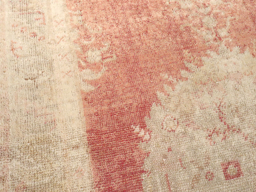 Antique Turkish Oushak Rug, No.12662 - Gss