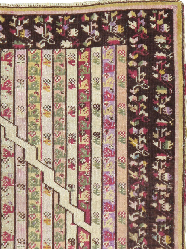Antique Tukish Ghiordes Rug, No.12693 - Gss