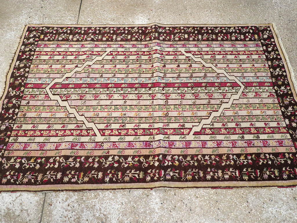 Antique Tukish Ghiordes Rug, No.12693 - Gss