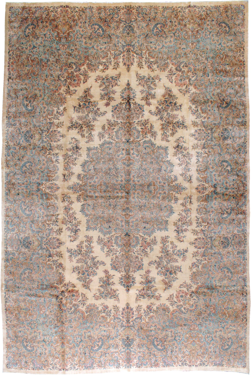 Vintage Persian Kerman Rug, No.12779 - Gss