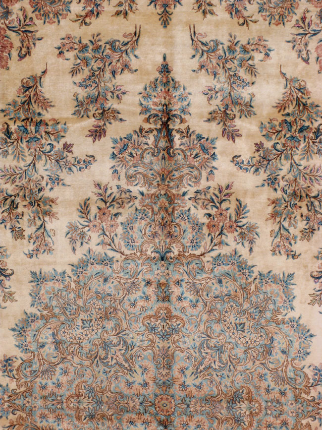 Vintage Persian Kerman Rug, No.12779 - Gss