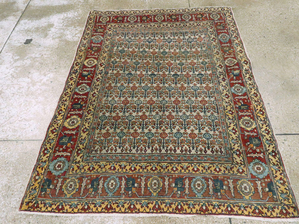 Antique Persian Tabriz Rug, No.12817 - Gss