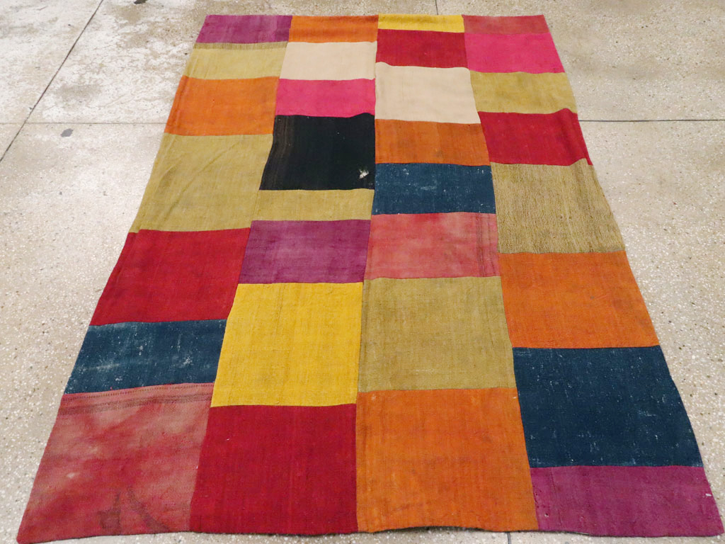 Vintage Turkish Anatolain Kilim Rug, No.12831 - Gss