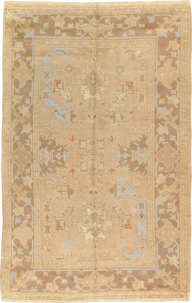 Antique Turkish Oushak Rug, No.12879 - Gss