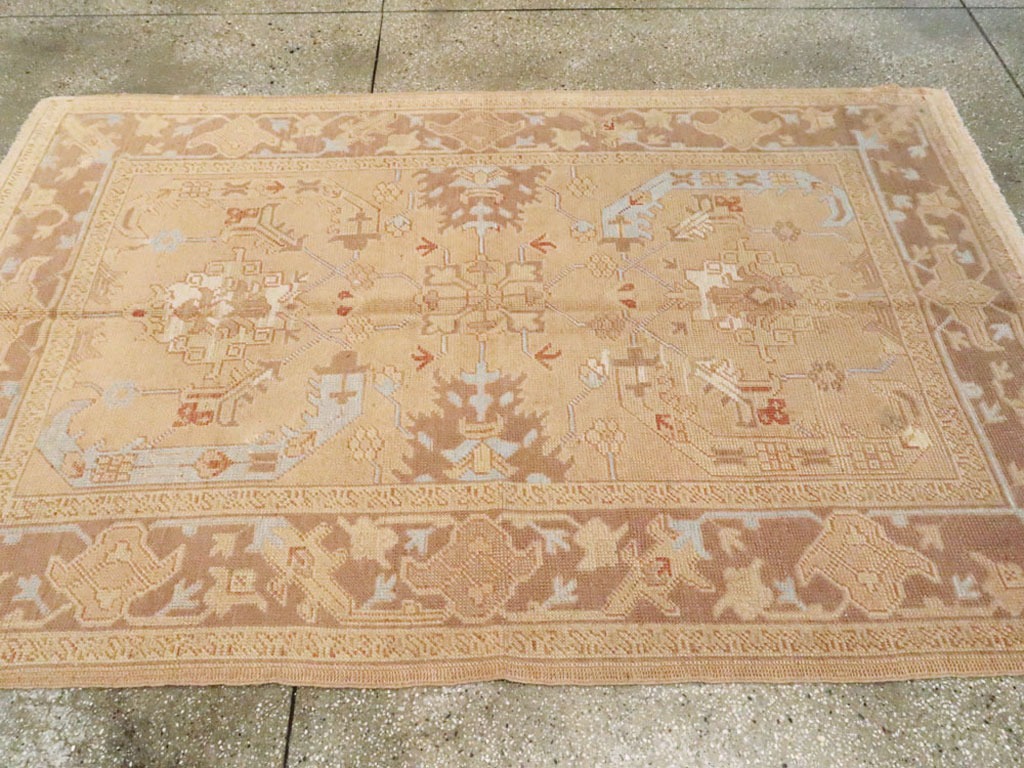 Antique Turkish Oushak Rug, No.12879 - Gss