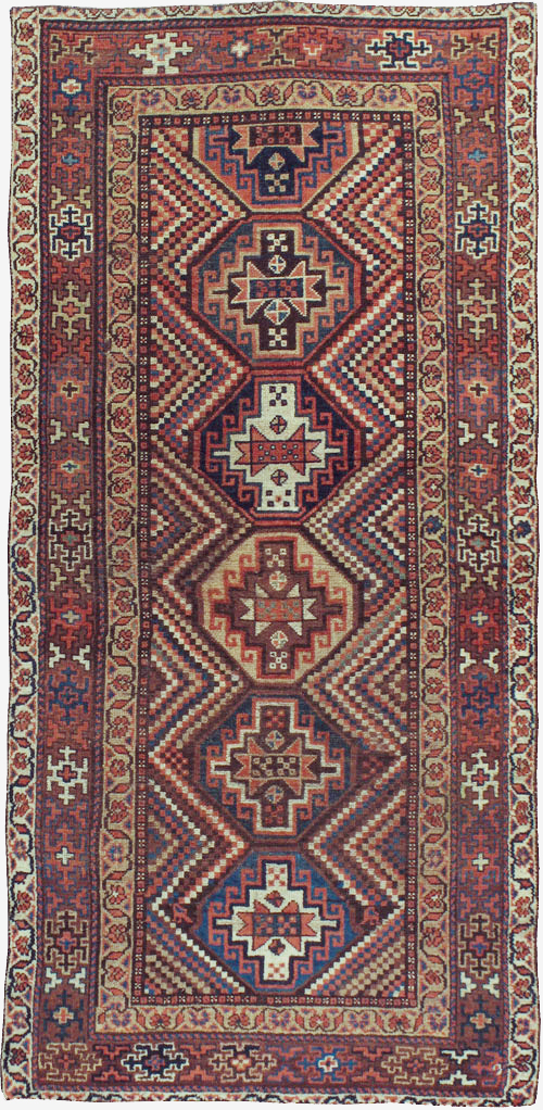 Antique Persian Kurdish Rug, No.12915 - Gss