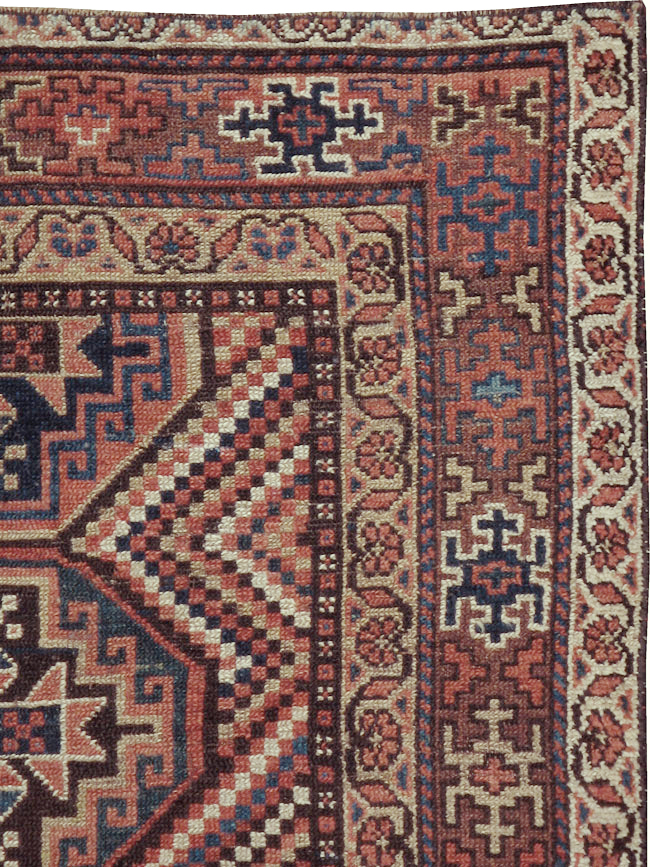 Antique Persian Kurdish Rug, No.12915 - Gss