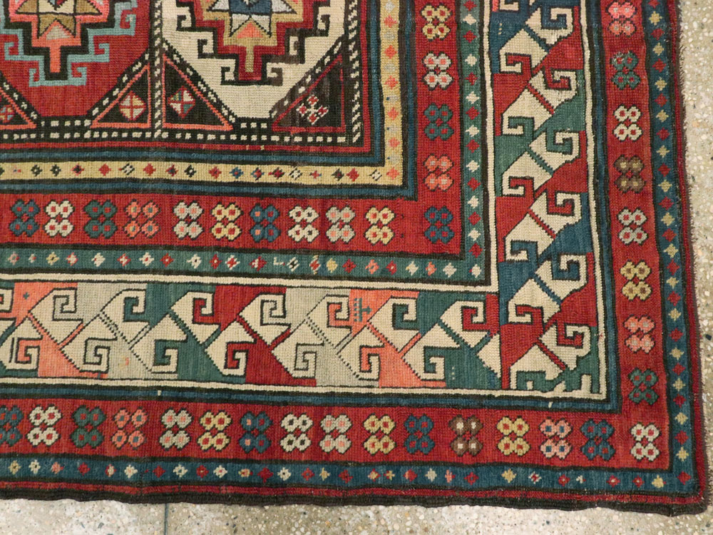 Antique Caucasian Shirvan Rug, No.12955 - Gss