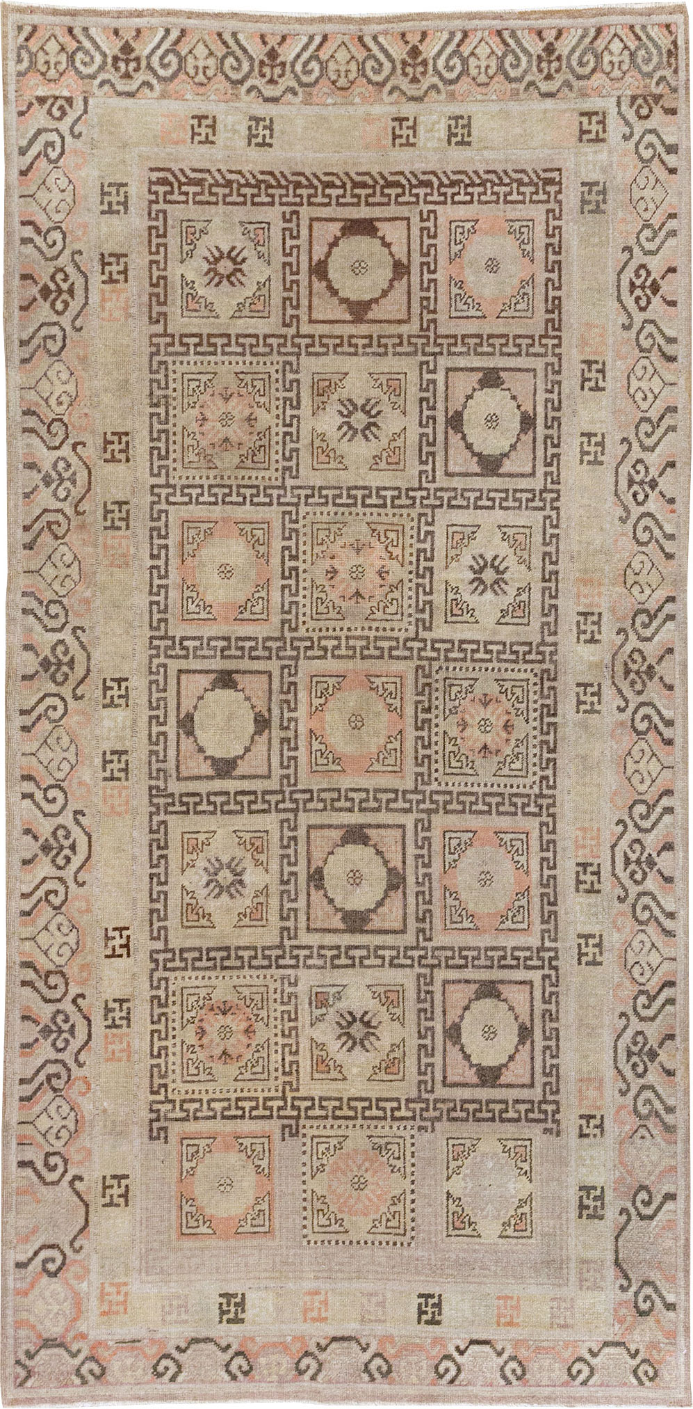 Antique East Turkestan Khotan Gallery Rug, No.13063 - Gss