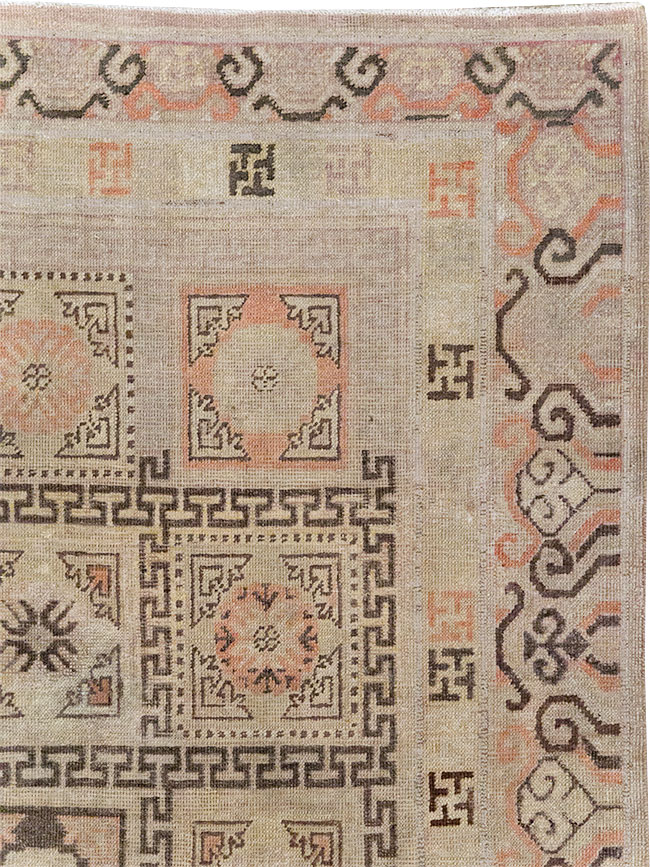 Antique East Turkestan Khotan Gallery Rug, No.13063 - Gss