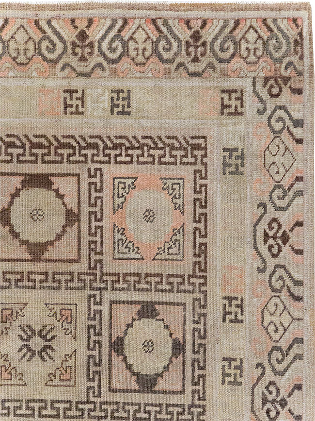 Antique East Turkestan Khotan Gallery Rug, No.13063 - Gss