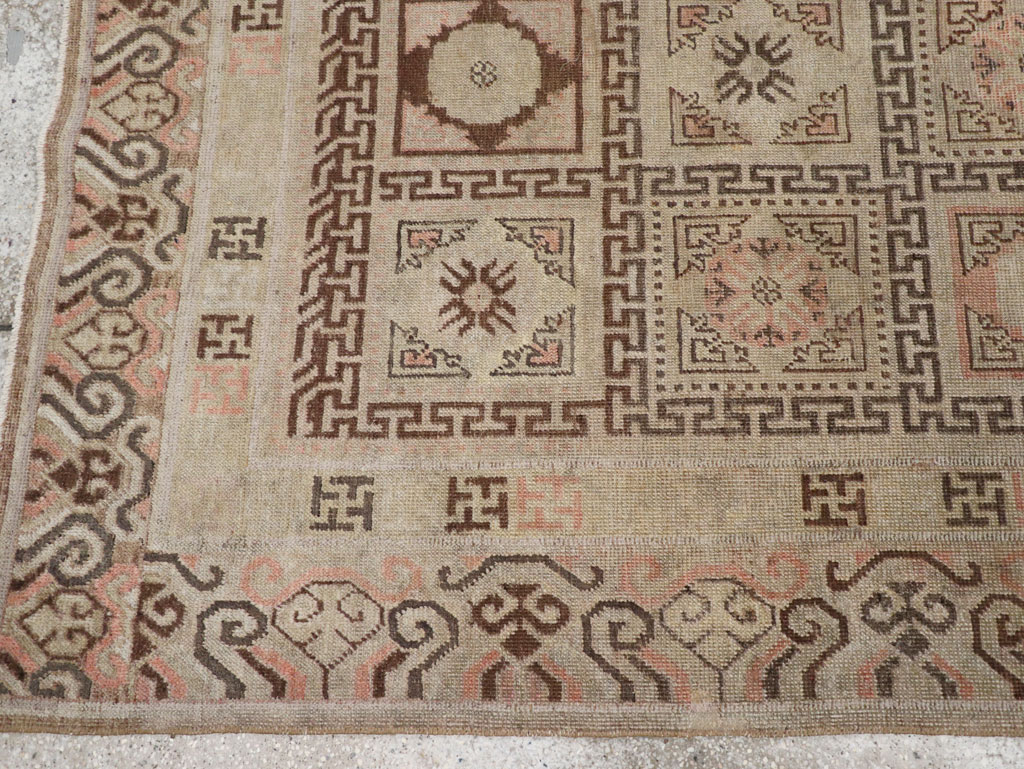 Antique East Turkestan Khotan Gallery Rug, No.13063 - Gss