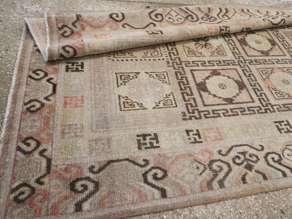 Antique East Turkestan Khotan Gallery Rug, No.13063 - Gss