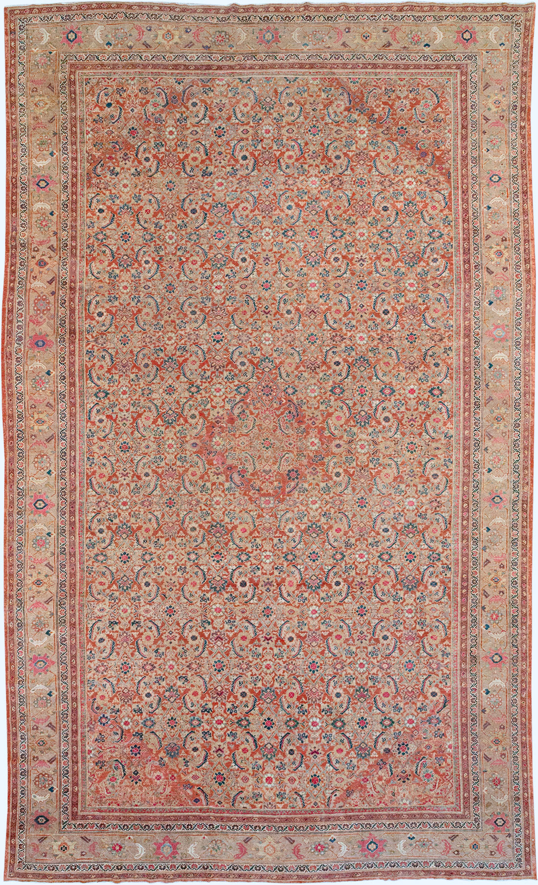 Antique Persian Mahal Large Carpet, No.13087 - Gss