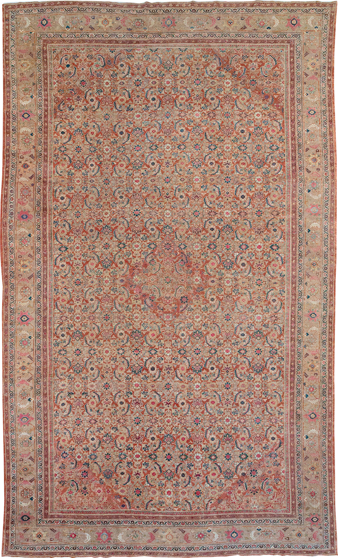 Antique Persian Mahal Large Carpet, No.13087 - Gss