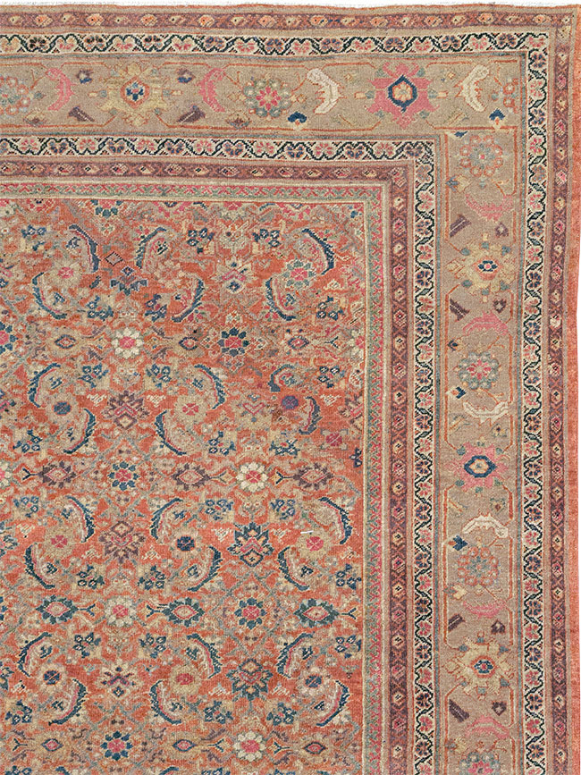 Antique Persian Mahal Large Carpet, No.13087 - Gss