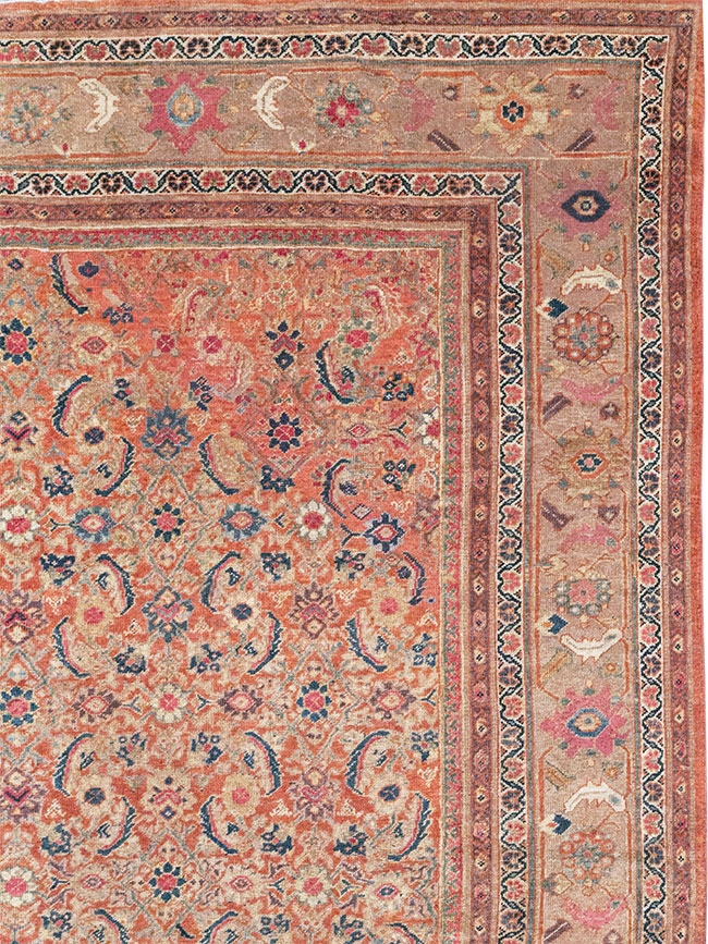 Antique Persian Mahal Large Carpet, No.13087 - Gss