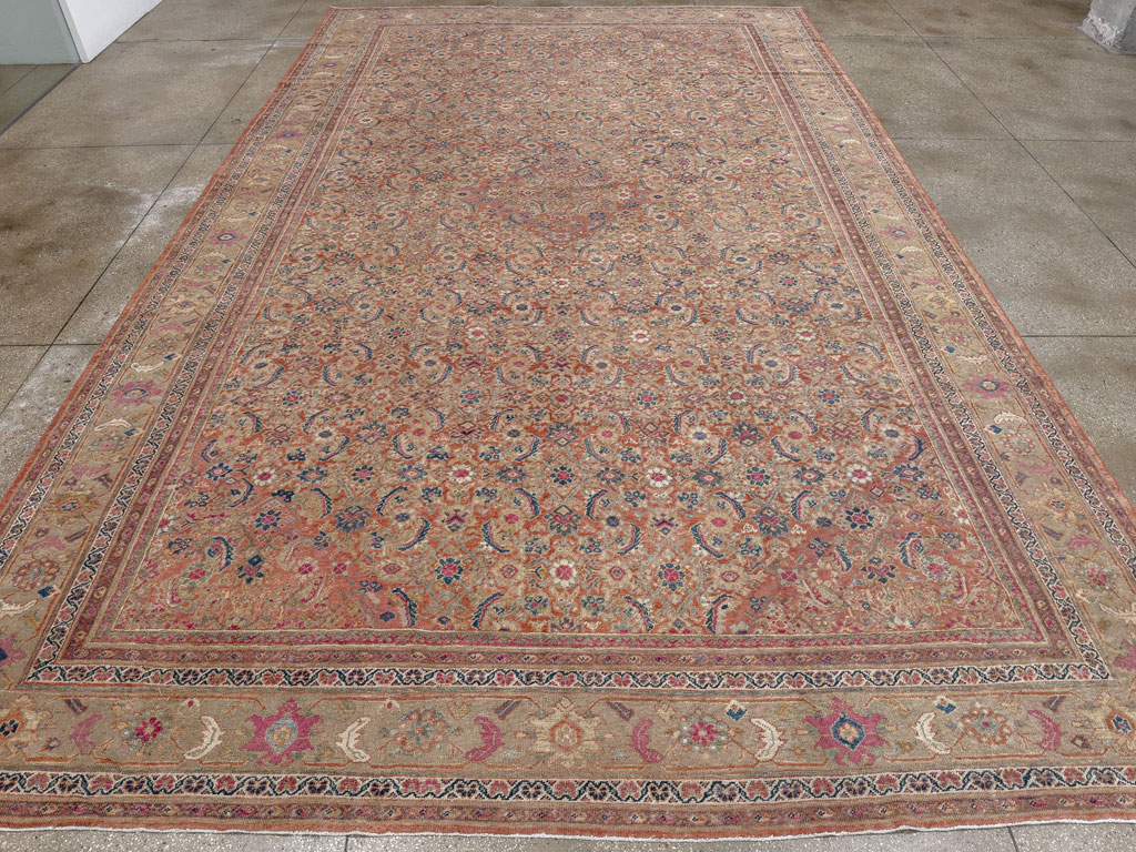 Antique Persian Mahal Large Carpet, No.13087 - Gss