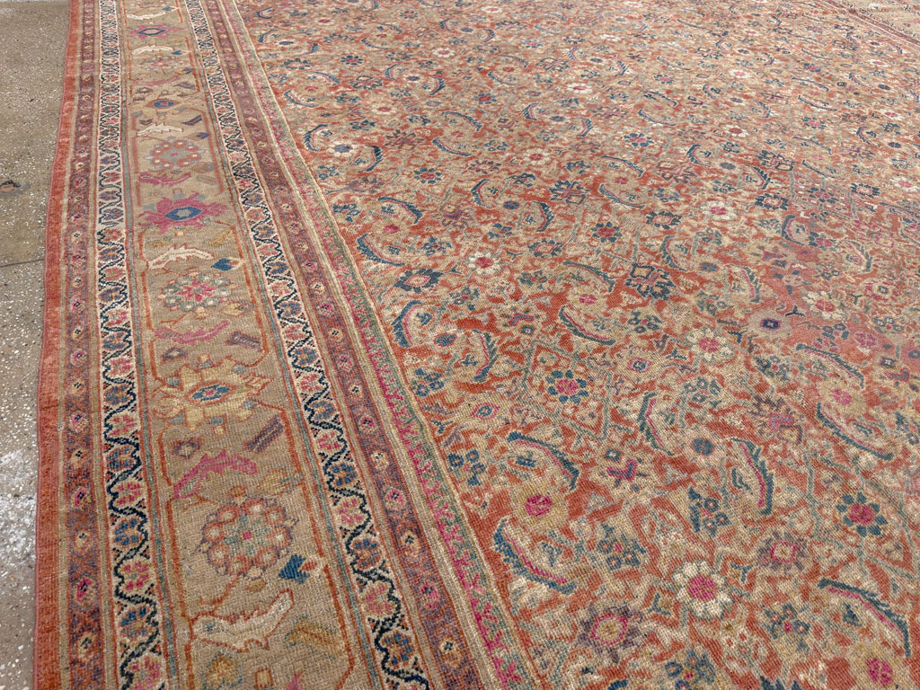 Antique Persian Mahal Large Carpet, No.13087 - Gss