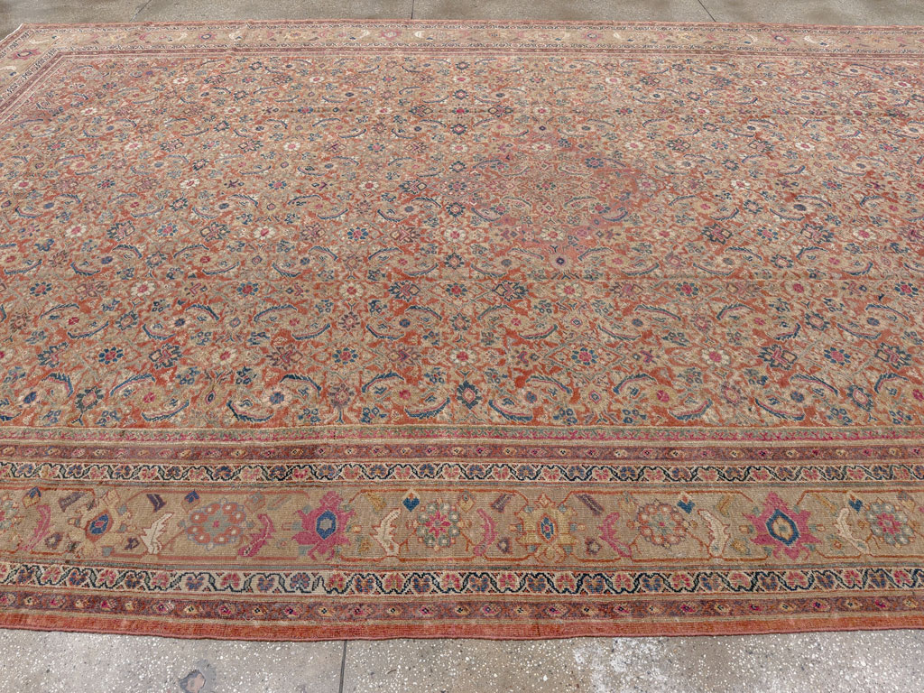 Antique Persian Mahal Large Carpet, No.13087 - Gss