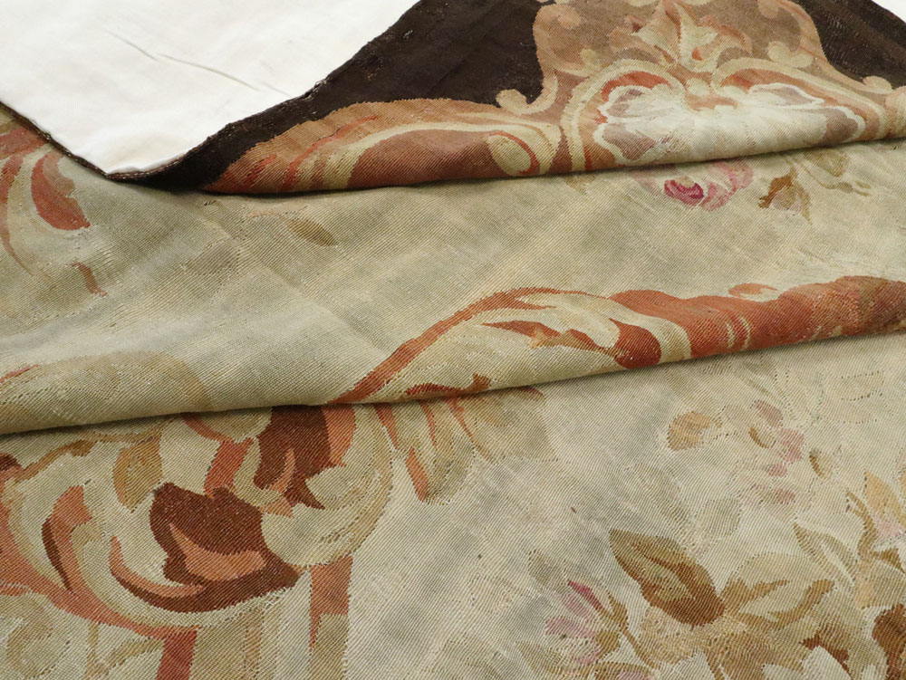 Antique French Aubusson Rug, No.13089 - Gss