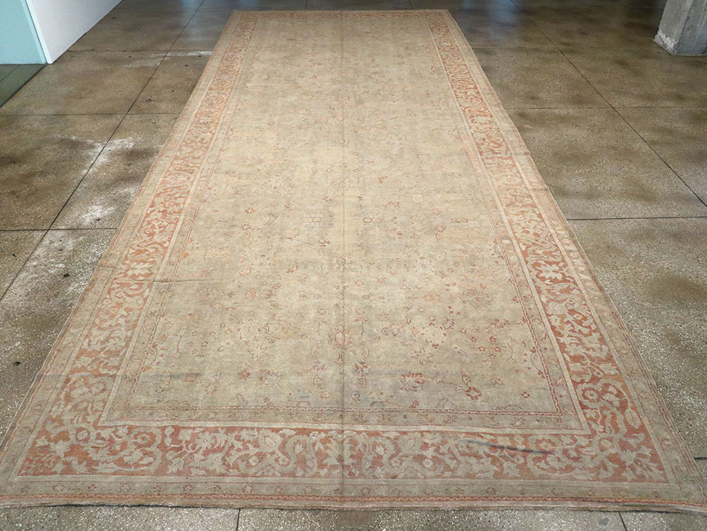 Antique Turkish Ghiordes Long Carpet, No.13122 - Gss