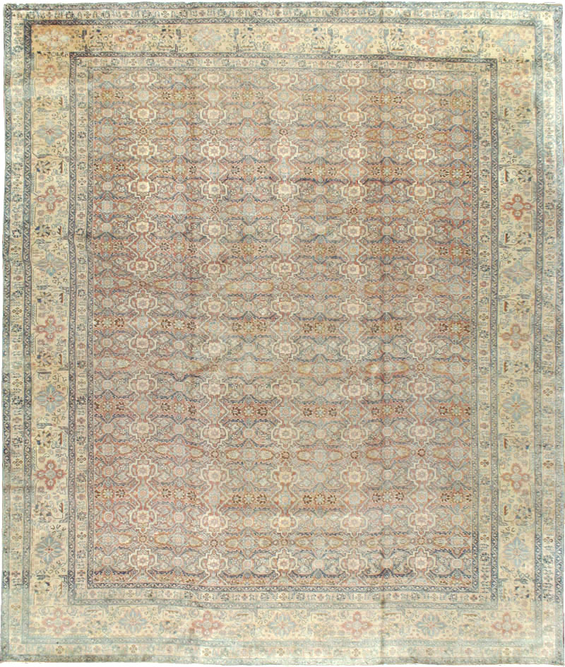 Antique Persian Tabriz  Square Carpet, No.13151 - Gss
