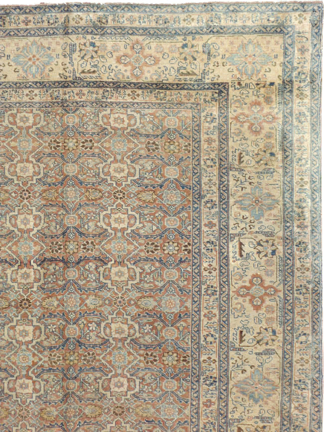 Antique Persian Tabriz  Square Carpet, No.13151 - Gss