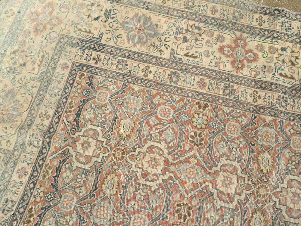 Antique Persian Tabriz  Square Carpet, No.13151 - Gss