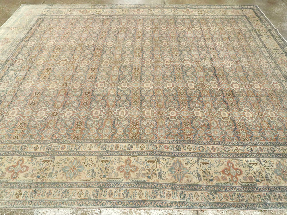 Antique Persian Tabriz  Square Carpet, No.13151 - Gss