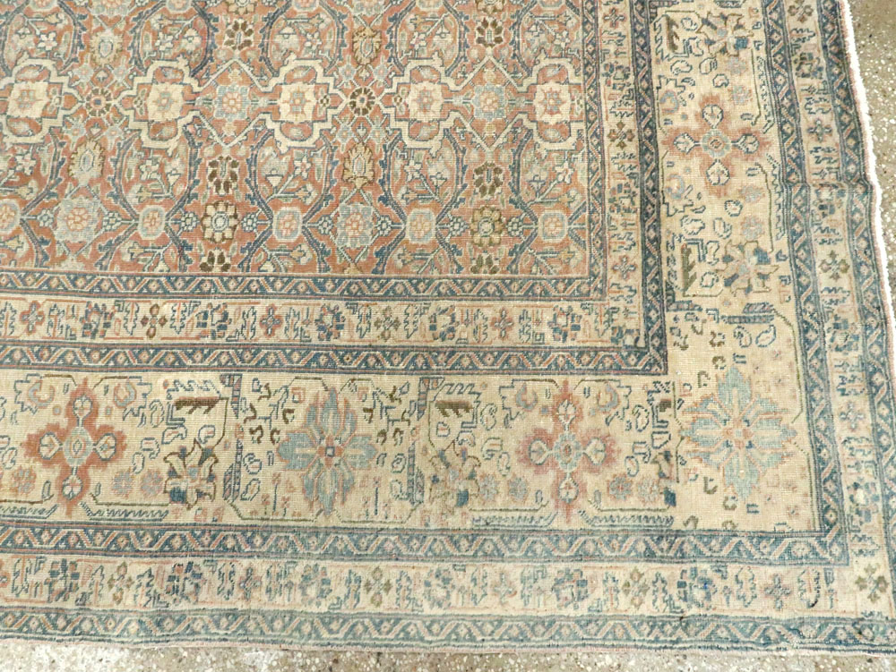 Antique Persian Tabriz  Square Carpet, No.13151 - Gss