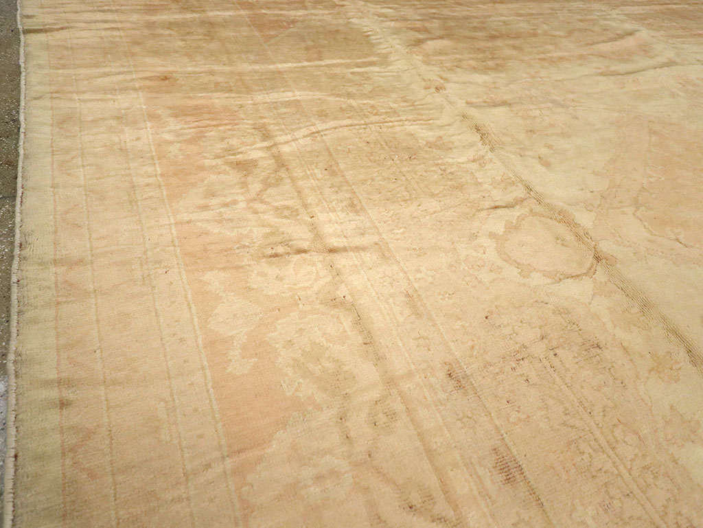 Antique European Oushak Carpet, No.13215 - Gss