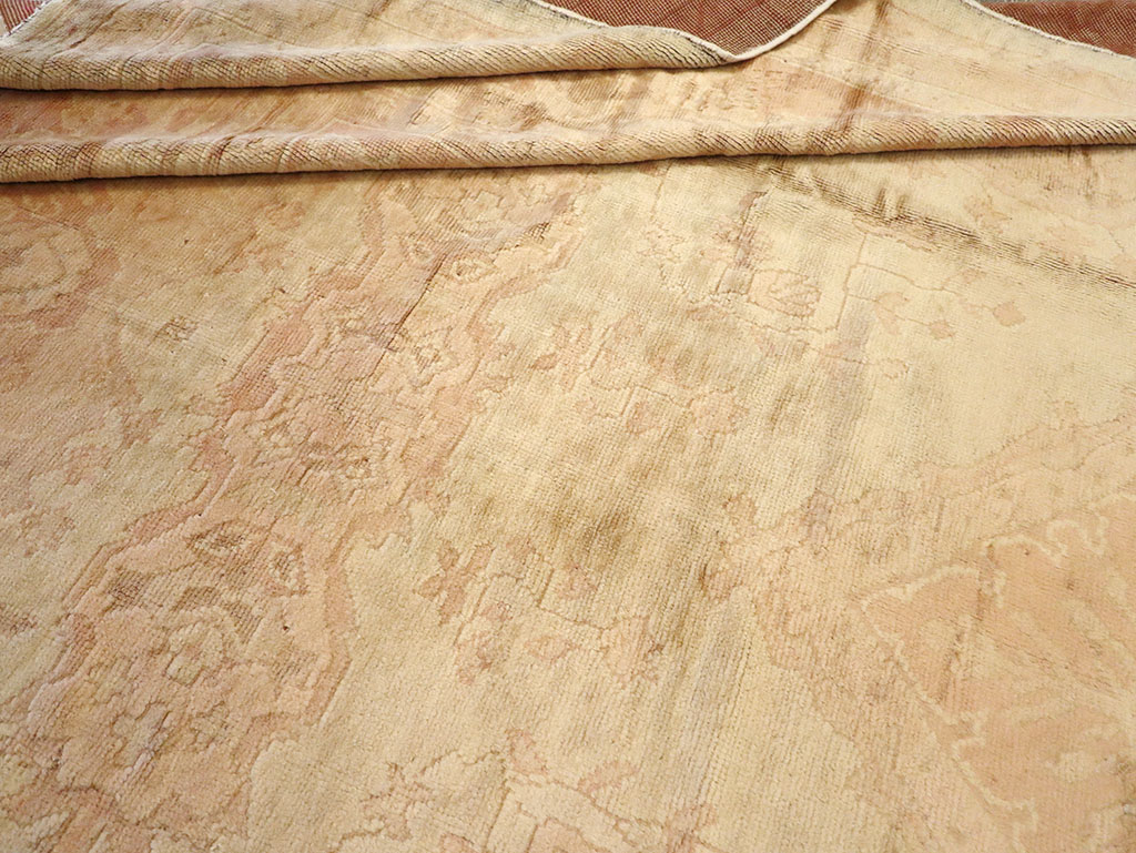 Antique European Oushak Carpet, No.13215 - Gss