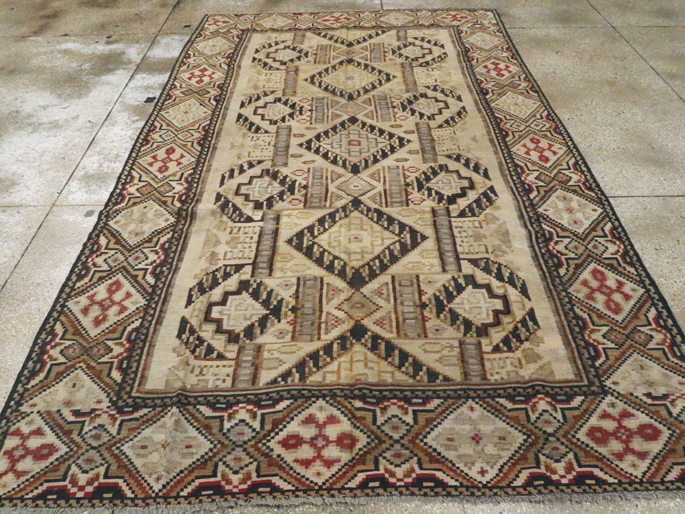 Antique Russian Bessarabian Accent Carpet, No.13227 - Gss