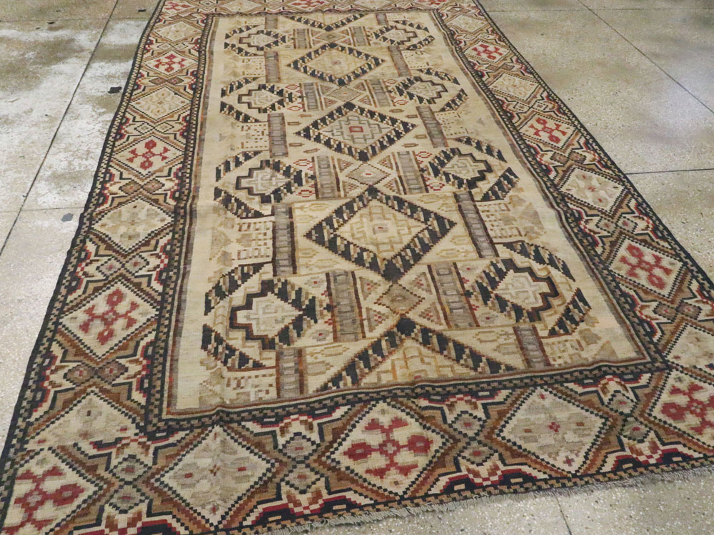 Antique Russian Bessarabian Accent Carpet, No.13227 - Gss