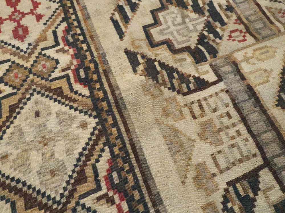 Antique Russian Bessarabian Accent Carpet, No.13227 - Gss