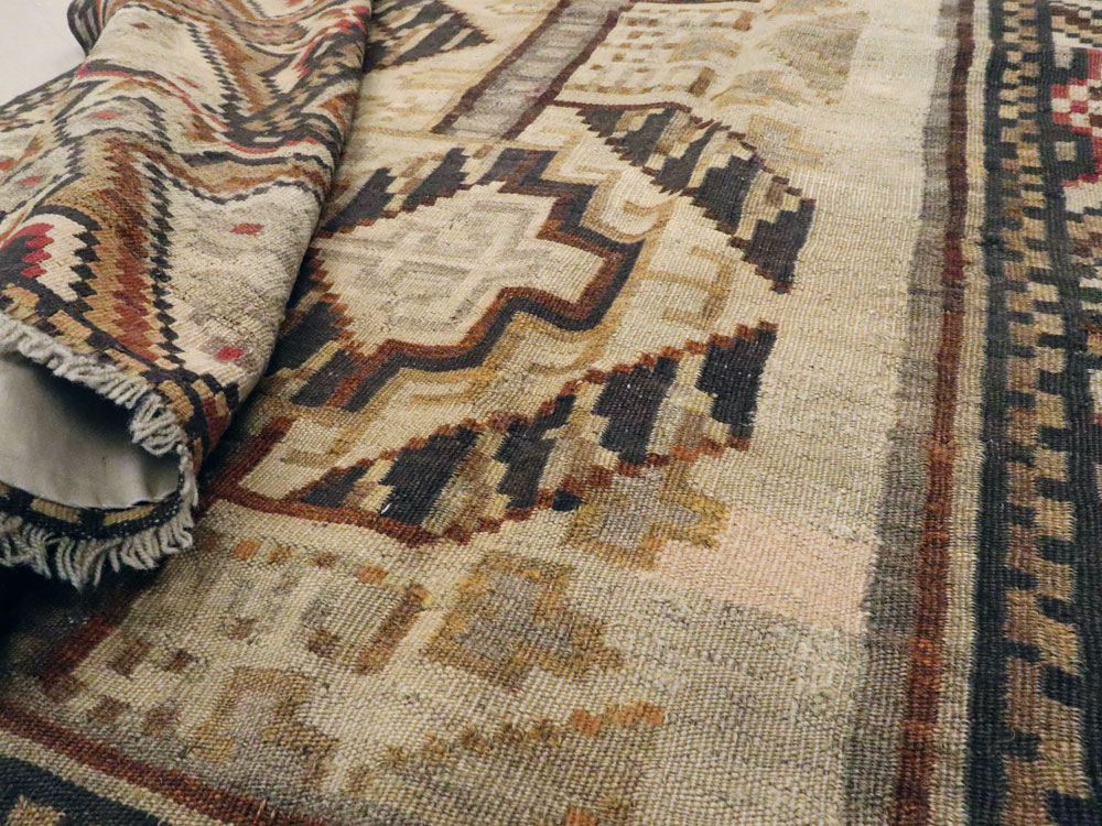 Antique Russian Bessarabian Accent Carpet, No.13227 - Gss