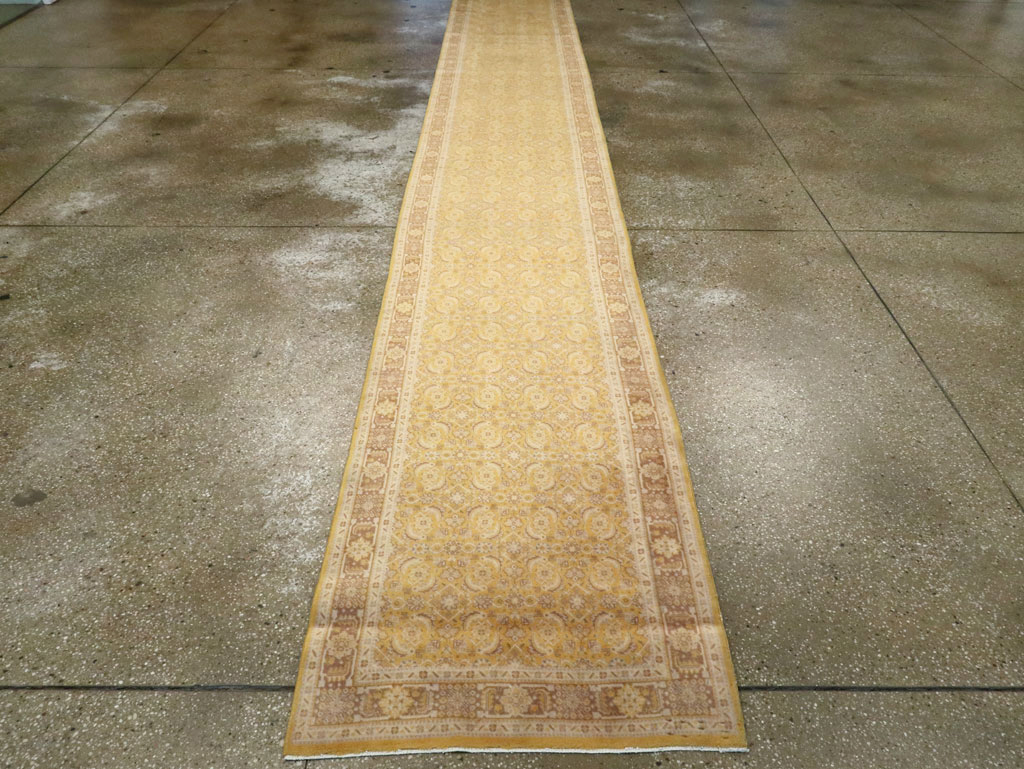 Vintage Persian Tabriz Long Runner, No.13269 - Gss