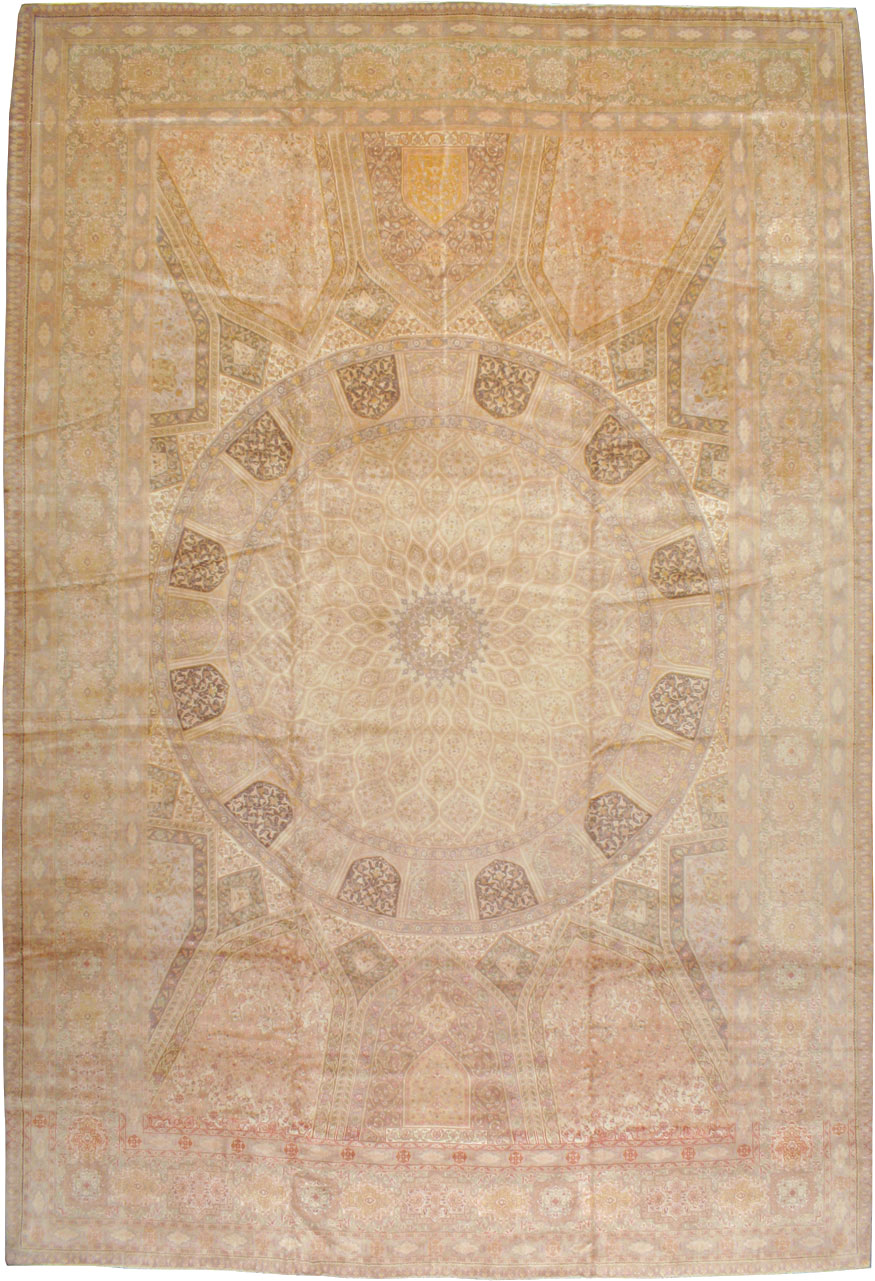 Vintage Persian Tabriz Carpet, No.13291 - Gss