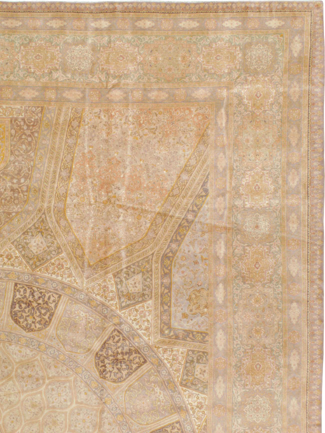 Vintage Persian Tabriz Carpet, No.13291 - Gss