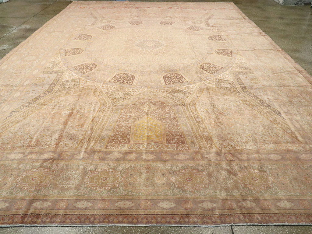 Vintage Persian Tabriz Carpet, No.13291 - Gss