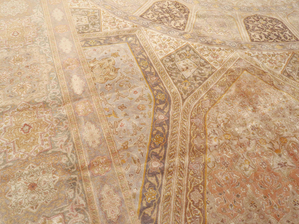 Vintage Persian Tabriz Carpet, No.13291 - Gss