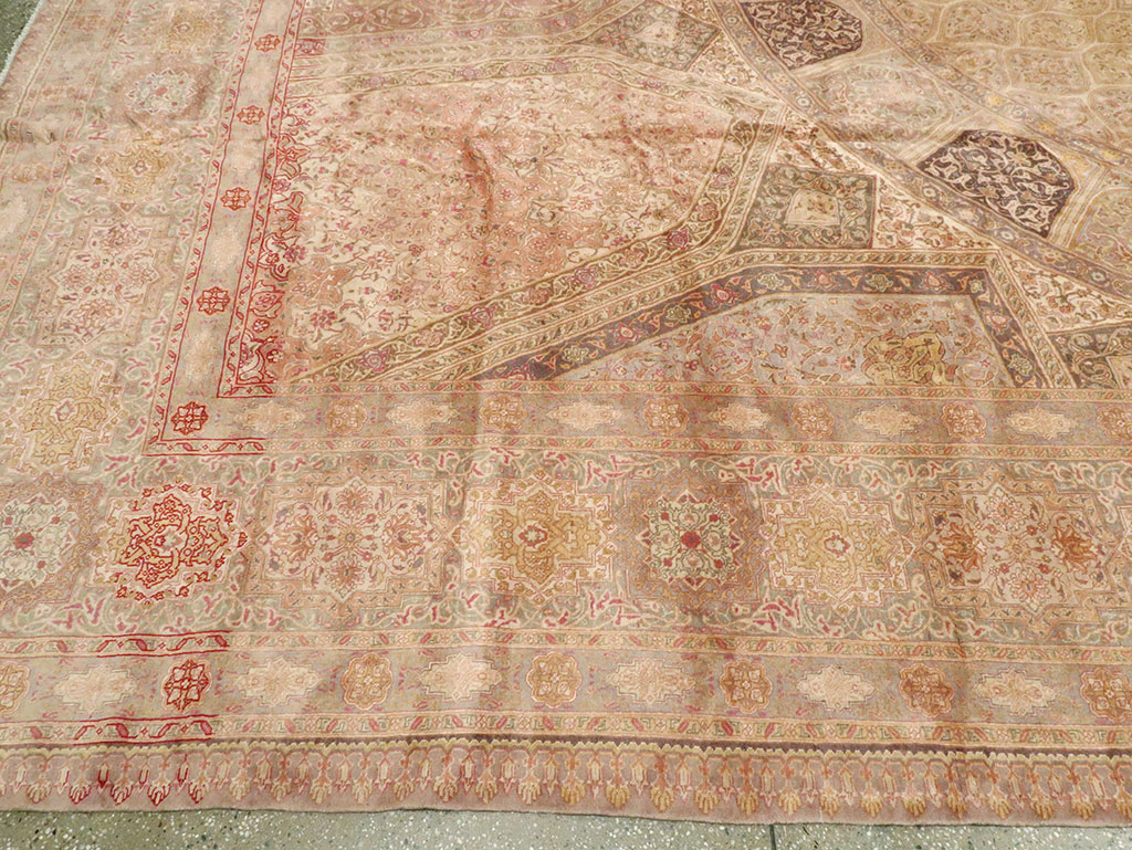 Vintage Persian Tabriz Carpet, No.13291 - Gss