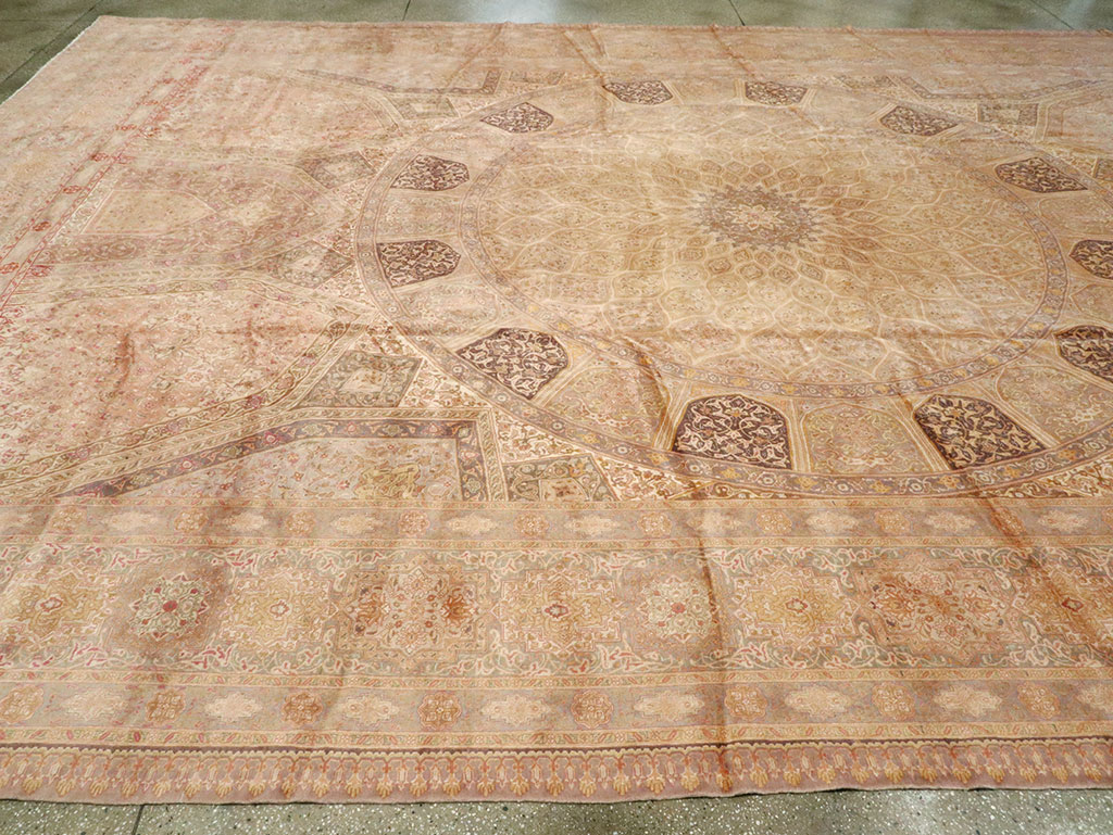 Vintage Persian Tabriz Carpet, No.13291 - Gss