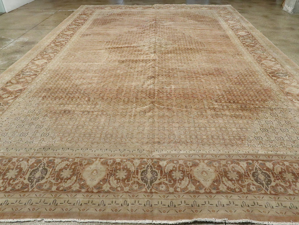 Antique Persian Tabriz Carpet, No.13297 - Gss