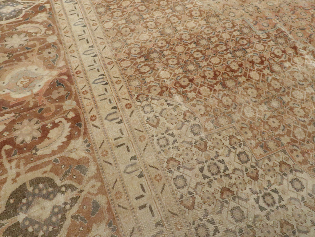 Antique Persian Tabriz Carpet, No.13297 - Gss