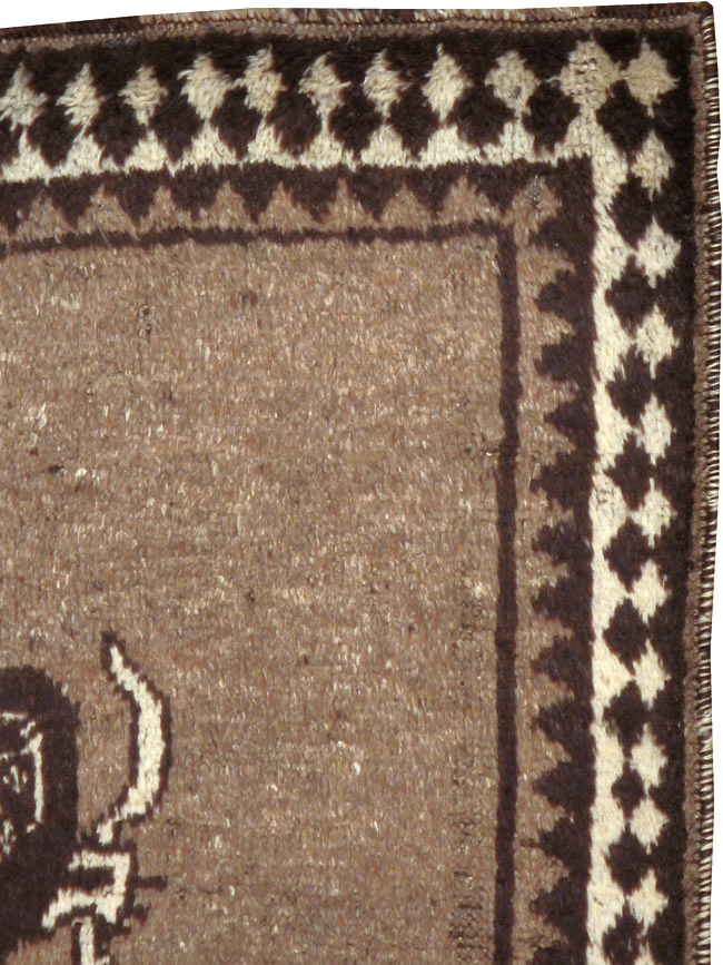 Vintage Persian Gabbeh Pictorial Rug (Pair: 1 of 2), No.13303 - Gss