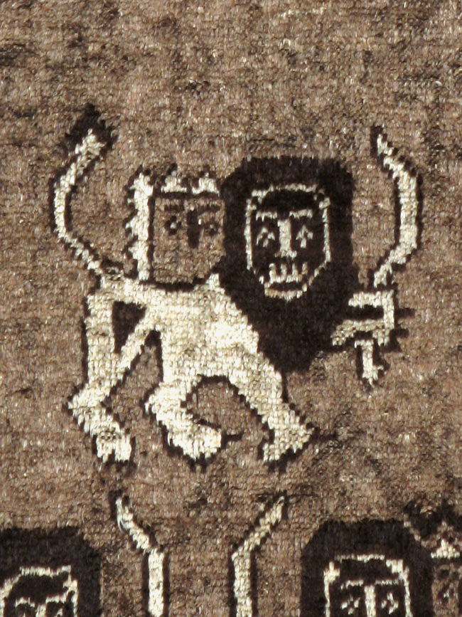 Vintage Persian Gabbeh Pictorial Rug (Pair: 2 of 2), No.13304 - Gss