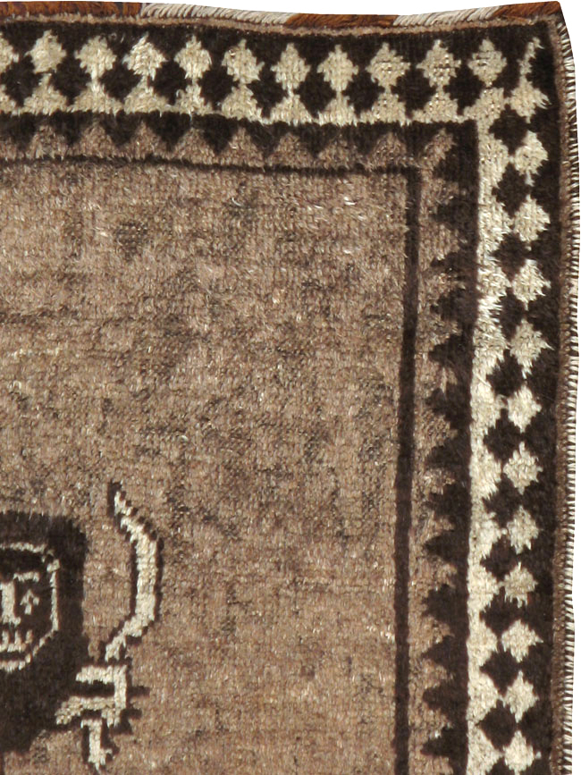 Vintage Persian Gabbeh Pictorial Rug (Pair: 2 of 2), No.13304 - Gss